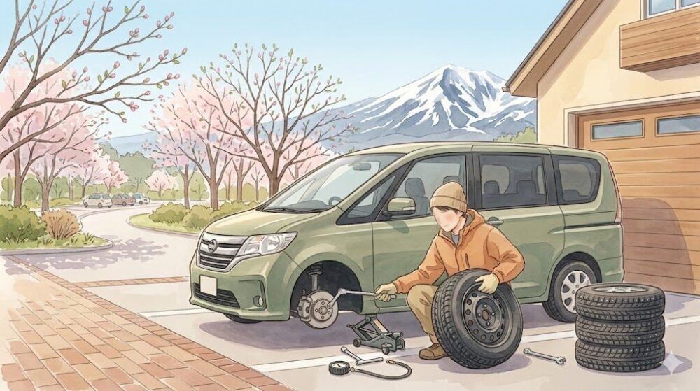 【2026年】旭川近郊の夏タイヤ交換はいつ？スタッドレスを外す時期と交換方法を解説