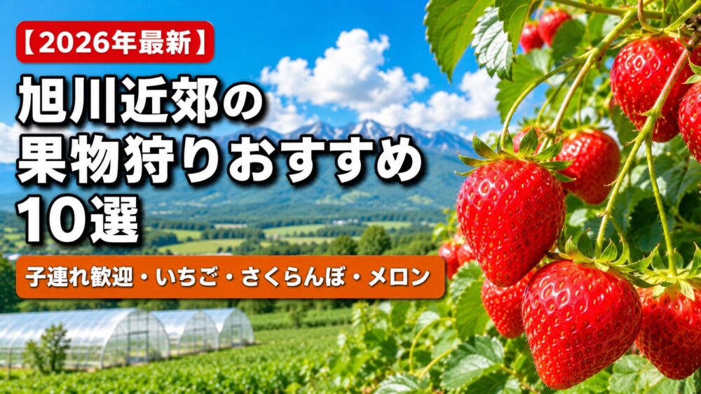 【2026年最新】旭川近郊・比布のいちご狩り＆果物狩り10選｜子連れ歓迎・時期・予約まとめ