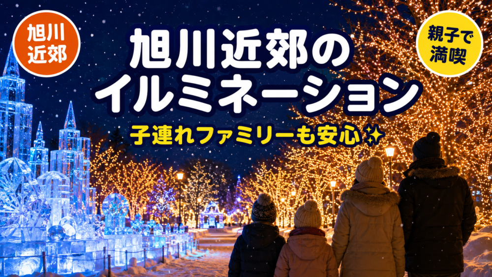 【2026-2027年】旭川近郊のイルミネーション＆ライトアップ完全ガイド｜点灯期間・子連れの回り方