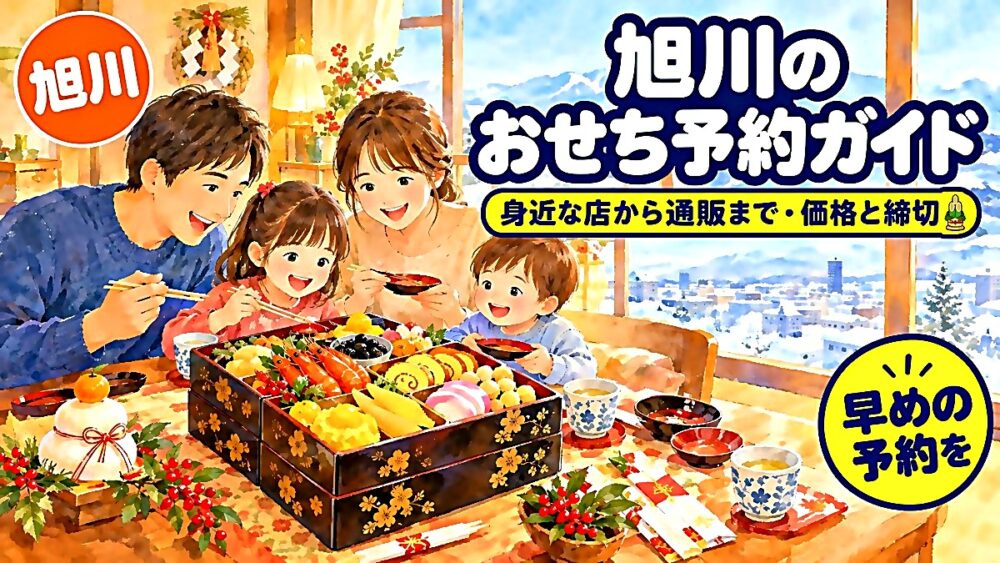 【2027年】旭川のおせち予約ガイド｜セイコーマート・イオン・寿司店・通販の価格と締切